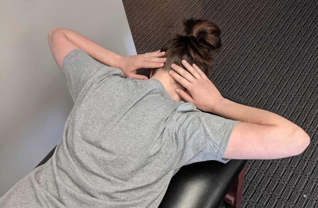 Easier Lower Trapezius-Tennis elbow treatment exercise focusing on strengthening the lower trapezius to reduce elbow pain.